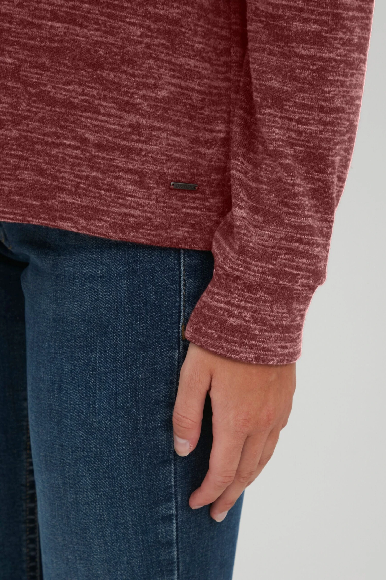 OXMO Sweatshirts Sweatshirt Benta Frauen Braunmeliert 6 OXMO Sweatshirts Sweatshirt Benta Frauen Braunmeliert – Bild 6