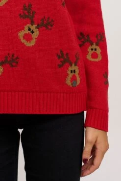 OXMO Pullover Strickpullover Christel Frauen Rot -OXMO Verkaufs-Shop 5c50a5c4997d21b57209d7c33db6ef31