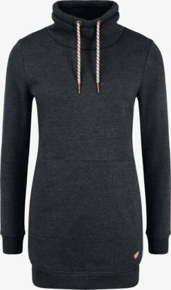 OXMO Longpullover Hoodie Vilma Frauen Grau