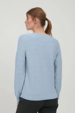 OXMO Feinstrickpullover Pullover Dotta Frauen Hellblau -OXMO Verkaufs-Shop 5d9d93bf670f9d75e1bc3952f5f2a7ba