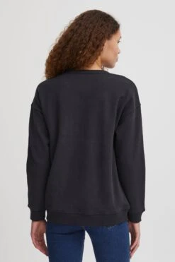 OXMO Sweatshirts Sweatshirt Pullover Coleen Frauen Schwarz -OXMO Verkaufs-Shop 5e1bfcfcc2fff4d1086b035ce513c1ee