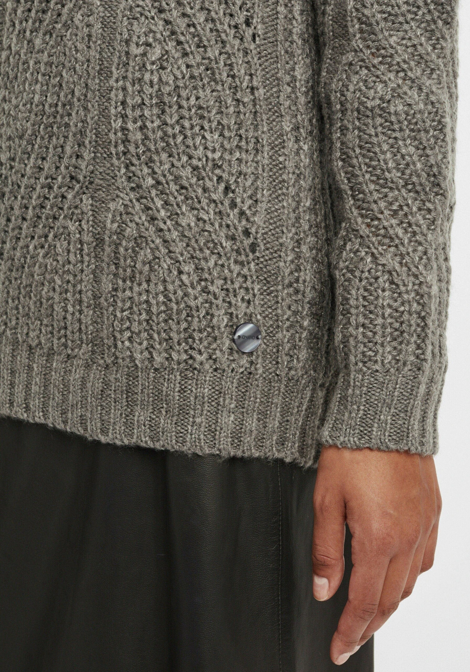 OXMO Feinstrickpullover Pullover Chiara Frauen Grau 6 OXMO Feinstrickpullover Pullover Chiara Frauen Grau – Bild 6