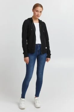 OXMO Sweatjacken Kapuzensweatshirtjacke Lova Frauen Schwarz 8 OXMO Sweatjacken Kapuzensweatshirtjacke Lova Frauen Schwarz -OXMO Verkaufs-Shop 60d4e370dfa5ff79a76eba91564765a6