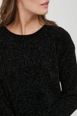 OXMO Feinstrickpullover Pullover Elvina Frauen Schwarz -OXMO Verkaufs-Shop 61285c8f2ef127306d15e7f7328d9dbf