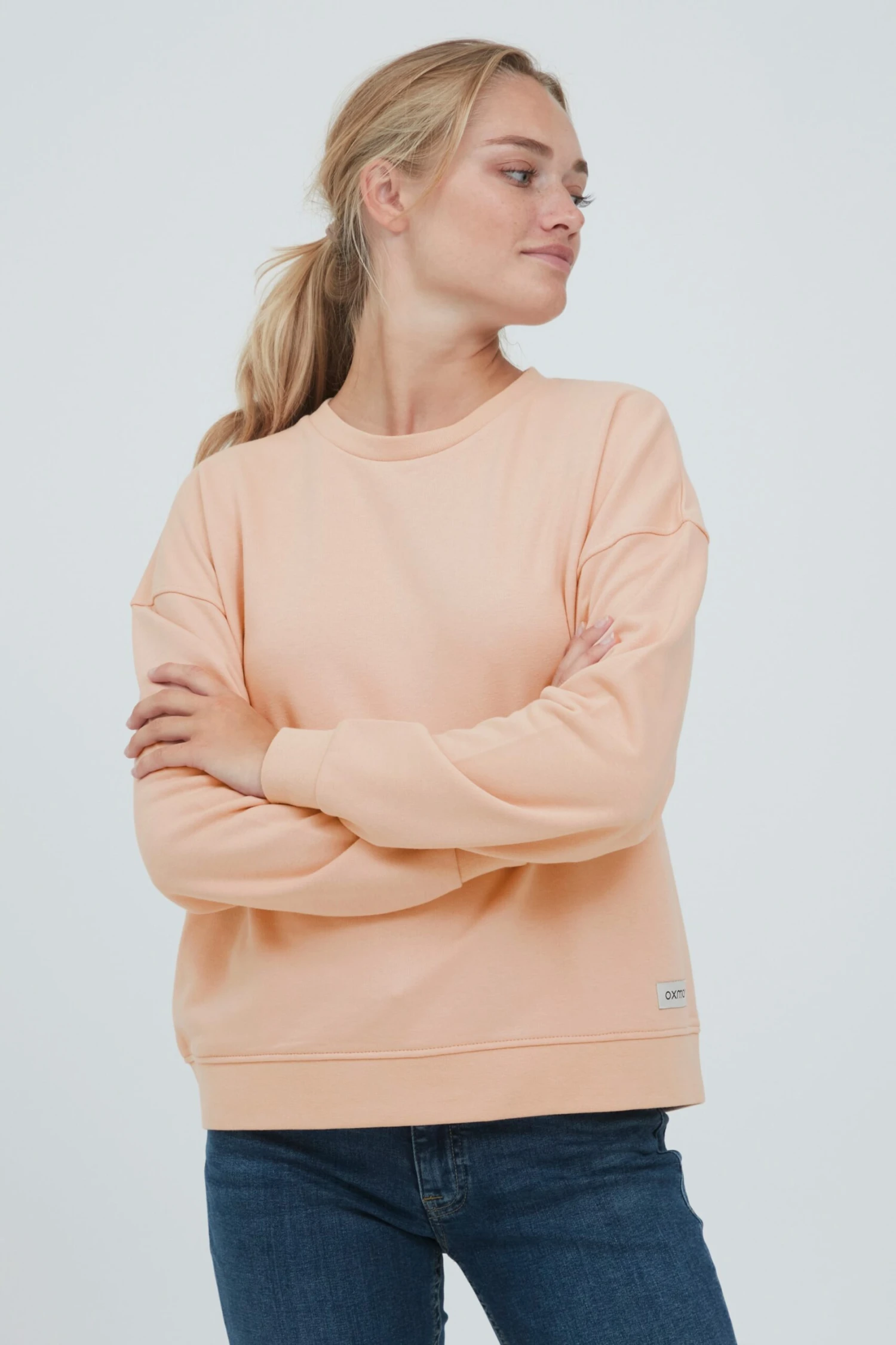 OXMO Sweatshirts Sweatshirt GRYNET Frauen Rosa 2 OXMO Sweatshirts Sweatshirt GRYNET Frauen Rosa – Bild 2