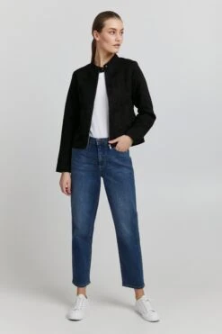 OXMO Lederjacken Jacke Peggy Frauen Schwarz -OXMO Verkaufs-Shop 6260ea95709afe62640be3ad1c42efe1