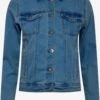 OXMO Jeansjacken Jeansjacke Fria Frauen Blau