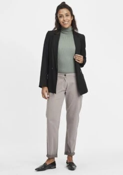 OXMO Chinos Regular Chinohose Doneta Frauen Grau -OXMO Verkaufs-Shop 66512a76fd47628b602e7d421ad6264e