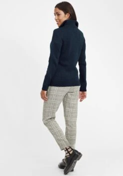 OXMO Rollkragenpullover Strickpullover Carry Frauen Blau -OXMO Verkaufs-Shop 674c18eaa9efaff08d42025ec920def4