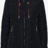 OXMO Winterjacken Winterjacke Mala Frauen Schwarz