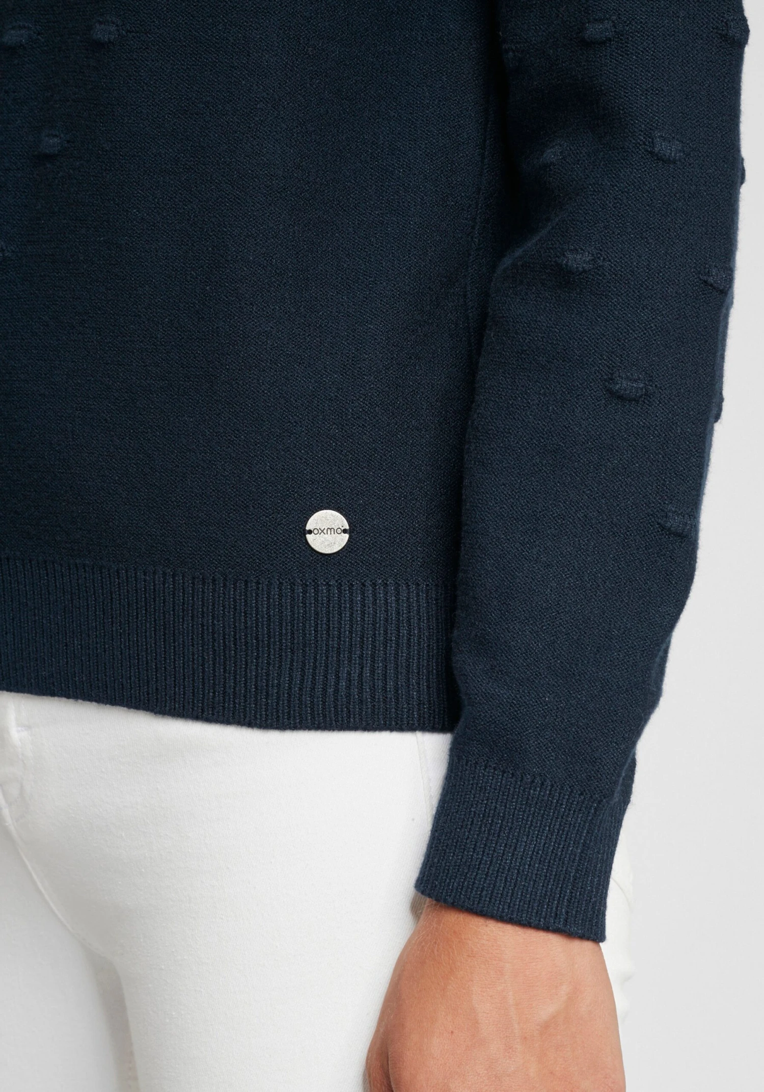 OXMO Feinstrickpullover Pullover Dotta Frauen Dunkelblau 6 OXMO Feinstrickpullover Pullover Dotta Frauen Dunkelblau – Bild 6