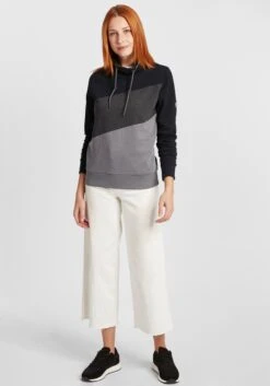 OXMO Pullover Hoodie Agda Frauen Grau / Schwarz -OXMO Verkaufs-Shop 6bd9d395686d27438586d7fecea4efa7