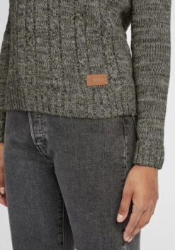 OXMO Pullover Rollkragenpullover Philipa Frauen Rauchgrau / Dunkelgrau -OXMO Verkaufs-Shop 6c0a0fdb72b49cbe6877e898df643d9b