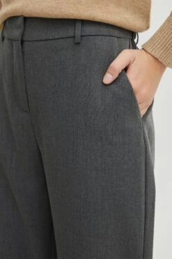 OXMO Stoffhosen Regular Stoffhose OXDovine Frauen Dunkelgrau -OXMO Verkaufs-Shop 6e3b9bd7eaa2b65bbfbb178d70aa1074