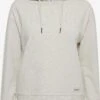 OXMO Pullover Kapuzenpullover GRETA Frauen Weiß