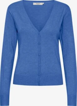 OXMO Strickjacken Strickjacke Oxhelene Frauen Kobaltblau