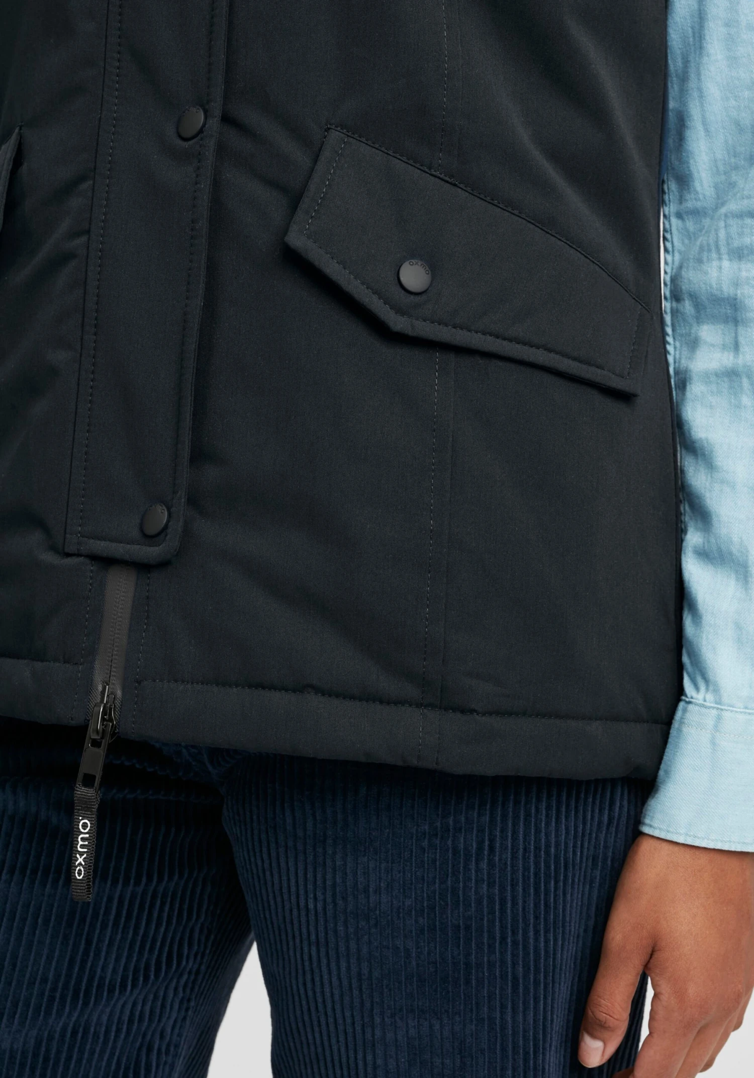 OXMO Westen Weste Tenja Frauen Schwarz 6 OXMO Westen Weste Tenja Frauen Schwarz – Bild 6