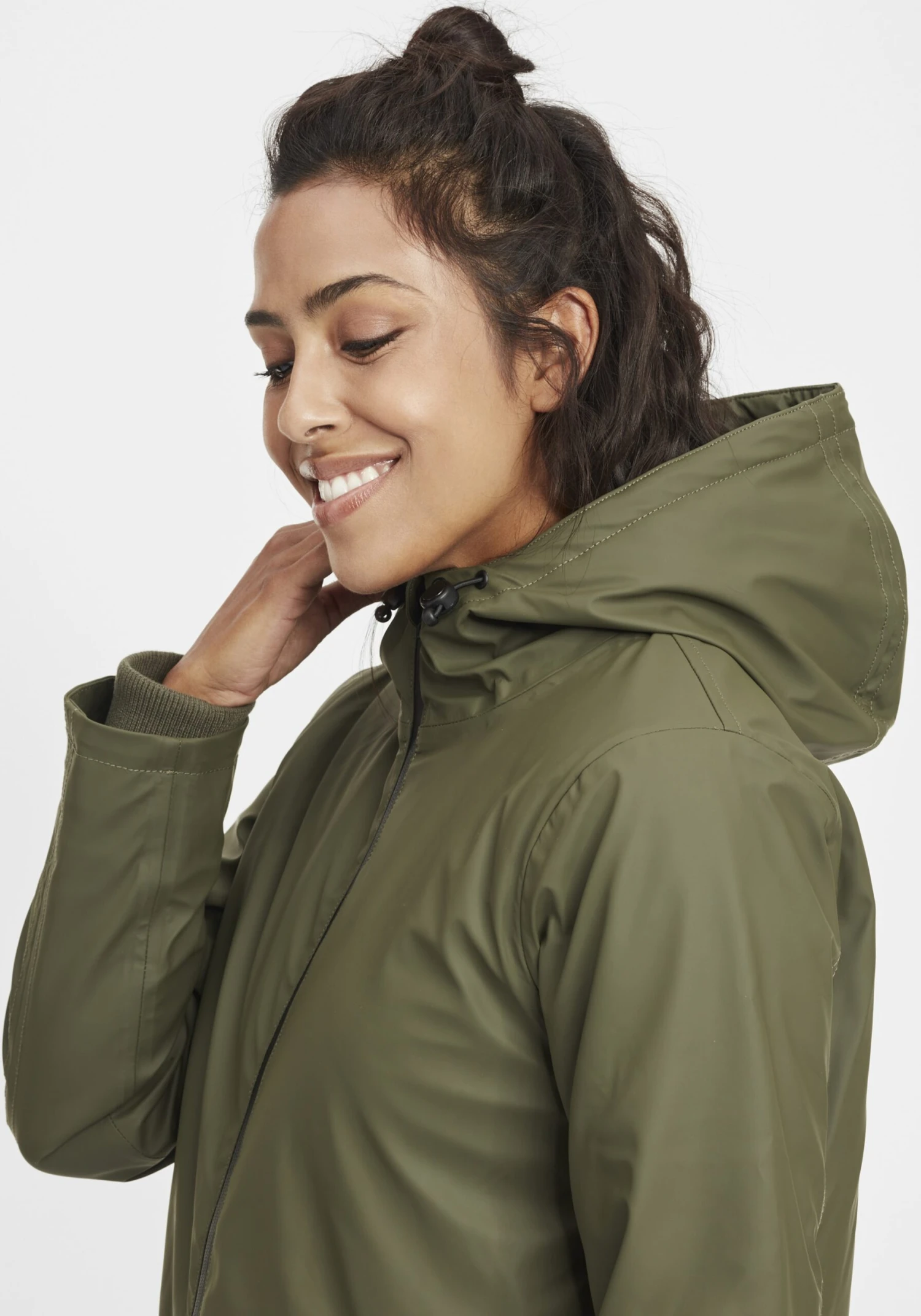OXMO Übergangsjacken Regenjacke Janina Frauen Khaki 5 OXMO Übergangsjacken Regenjacke Janina Frauen Khaki – Bild 5