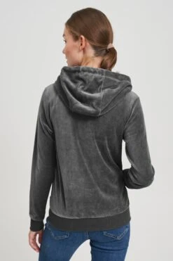 OXMO Sweatjacken Kapuzensweatjacke NICKY Frauen Grau / Dunkelgrau -OXMO Verkaufs-Shop 722a0f0fb146adc8e75aaee681a433c6