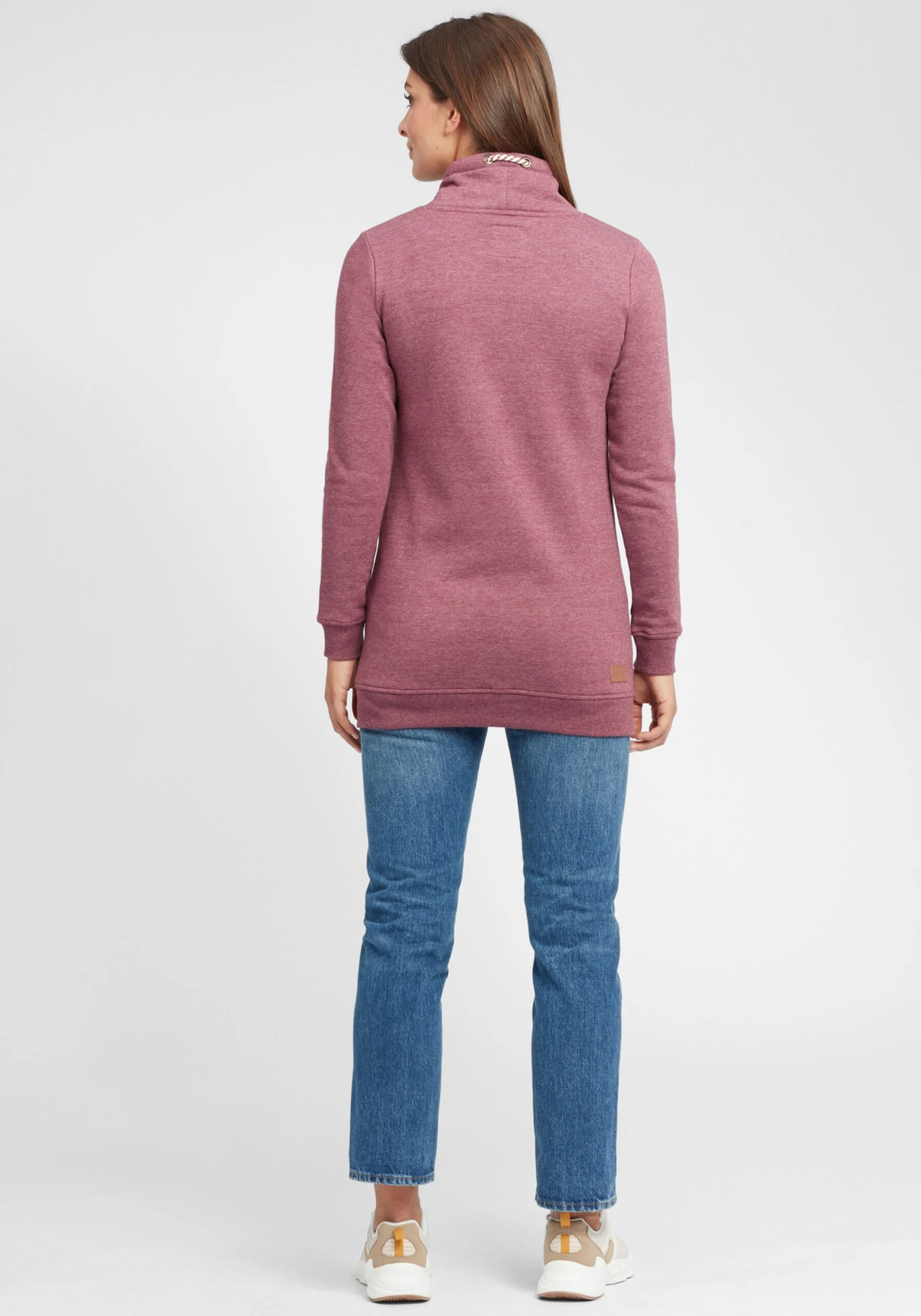 OXMO Longpullover Hoodie Vilma Frauen Rot 4 OXMO Longpullover Hoodie Vilma Frauen Rot – Bild 4