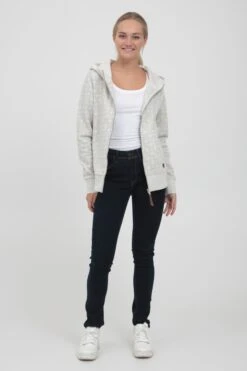 OXMO Sweatjacken Kapuzensweatjacke VENDELA Frauen Hellgrau 8 OXMO Sweatjacken Kapuzensweatjacke VENDELA Frauen Hellgrau -OXMO Verkaufs-Shop 74238a2662f8c05713370af1f878fb3b