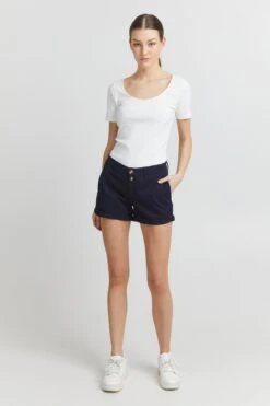 OXMO Shorts Regular Chinoshorts Piera Frauen Blau 8 OXMO Shorts Regular Chinoshorts Piera Frauen Blau -OXMO Verkaufs-Shop 746504f4102cc04f5bd74a407fd47366