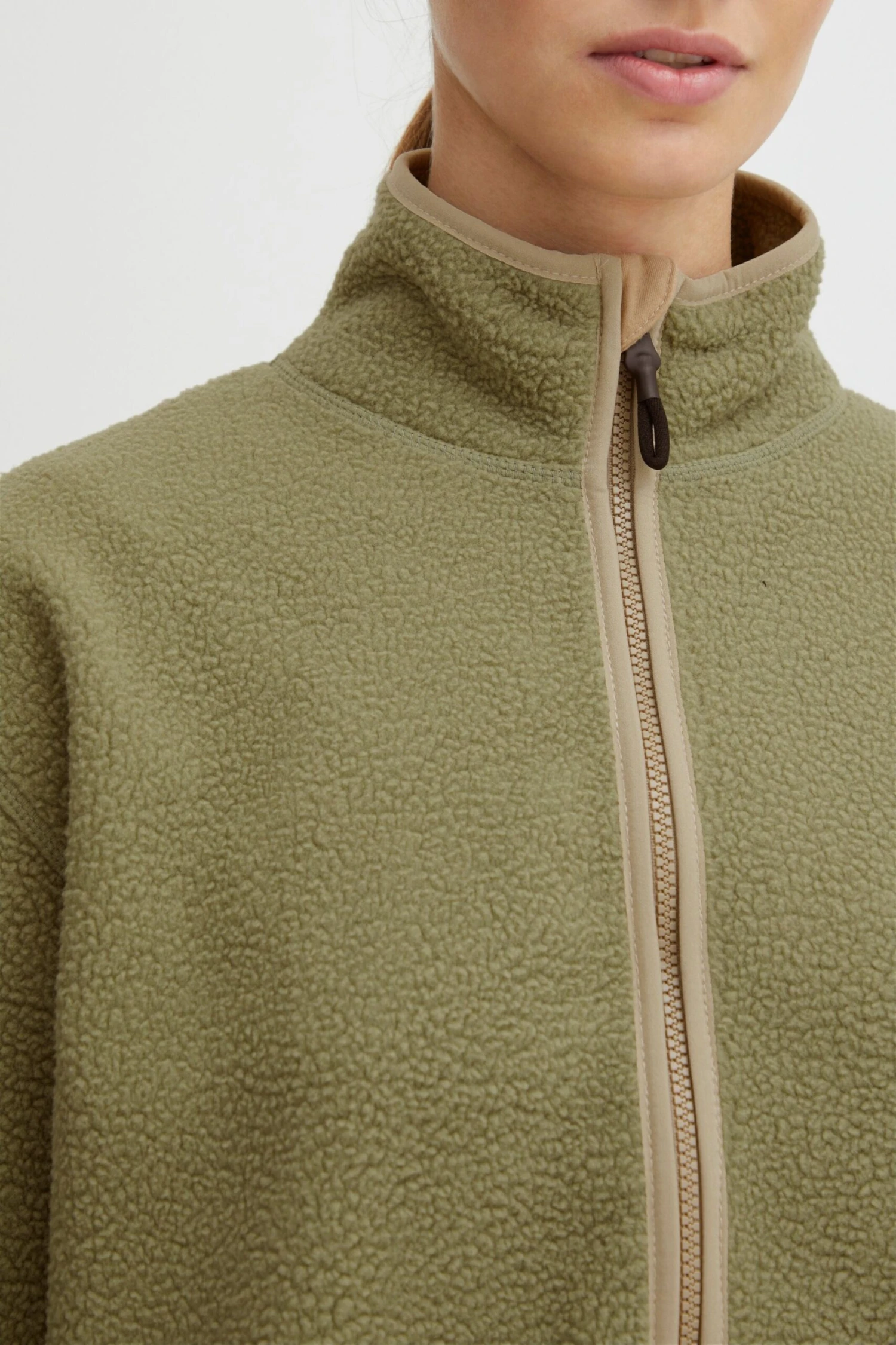 OXMO Übergangsjacken Fleecejacke Oxpiper Frauen Grün 7 OXMO Übergangsjacken Fleecejacke Oxpiper Frauen Grün – Bild 7