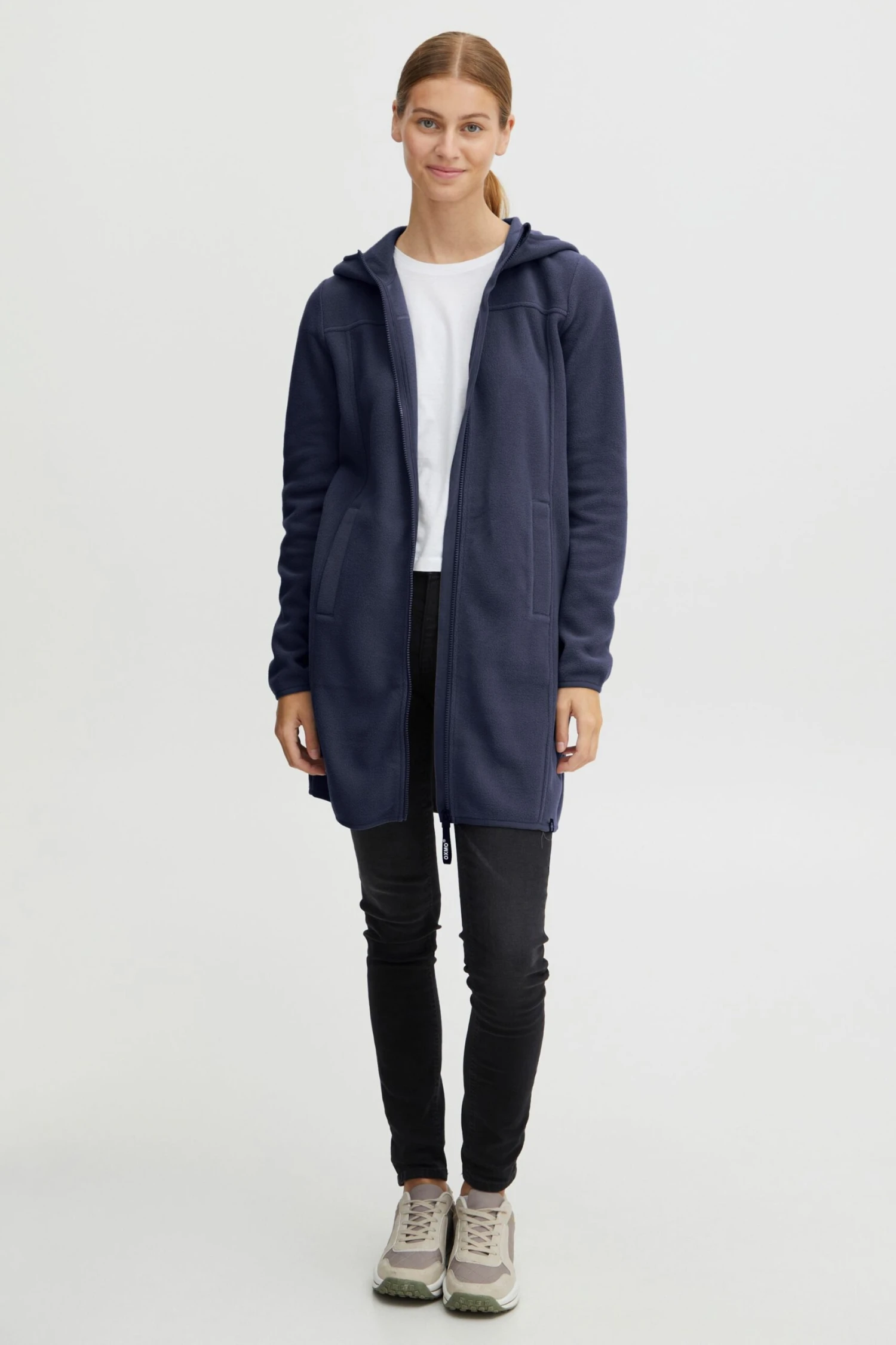 OXMO Übergangsjacken Fleecejacke Fine Frauen Blau 4 OXMO Übergangsjacken Fleecejacke Fine Frauen Blau – Bild 4