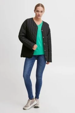 OXMO Übergangsjacken Steppjacke OXSAGGY Frauen Schwarz -OXMO Verkaufs-Shop 75c0b79150123cd3f4ffe192e0ecde2f