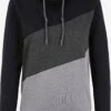 OXMO Pullover Hoodie Agda Frauen Grau / Schwarz