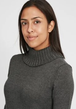 OXMO Pullover Rollkragenpullover OXPIA Frauen Grau -OXMO Verkaufs-Shop 770202376514efdfc73fc9df952cdd26