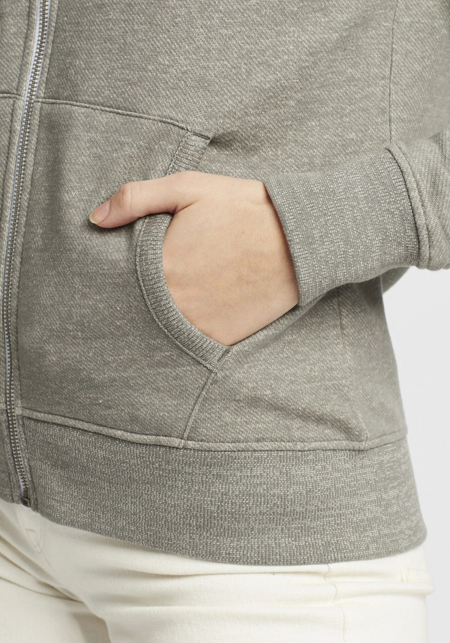 OXMO Sweatjacken Sweatjacke Celia Frauen Grau / Hellgrau / Graumeliert 6 OXMO Sweatjacken Sweatjacke Celia Frauen Grau / Hellgrau / Graumeliert – Bild 6