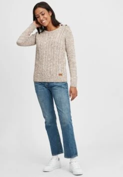OXMO Feinstrickpullover Strickpullover Phia Frauen Beige -OXMO Verkaufs-Shop 783550a2c0ace1a4de815ab9560e97cf