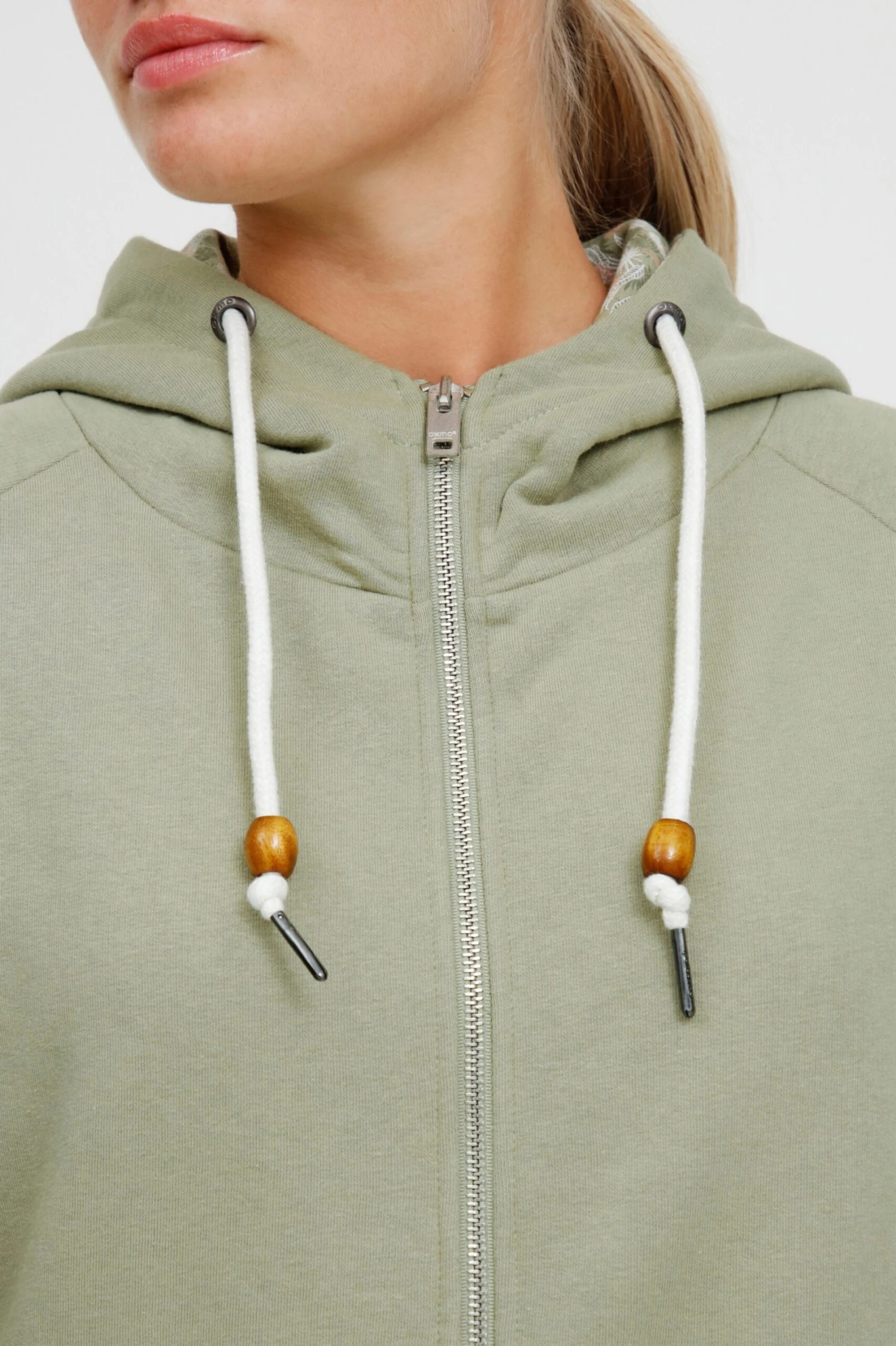 OXMO Sweatjacken Kapuzensweatjacke ULLA Frauen Grün 5 OXMO Sweatjacken Kapuzensweatjacke ULLA Frauen Grün – Bild 5