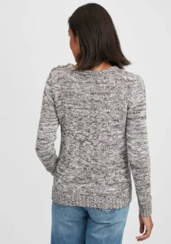 OXMO Feinstrickpullover Strickpullover Phia Frauen Grau -OXMO Verkaufs-Shop 79291fbbe60dcd64908c1f9f15b8cf0a