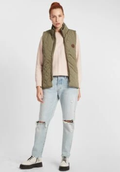 OXMO Westen Steppweste Alita Frauen Grün -OXMO Verkaufs-Shop 79f0c76a5f8f4a750fb83680dd073dc9