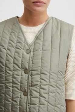 OXMO Westen Steppweste Sadget Frauen Grün -OXMO Verkaufs-Shop 7b47f0949ec30c5a6584732269f7bf92