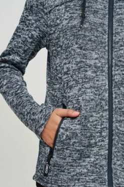 OXMO Outdoorjacken Fleecejacke Kajsa Frauen Schwarz -OXMO Verkaufs-Shop 7b59fd10e24dcc96f3b3370dc088113f