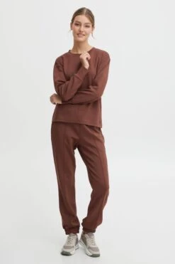 OXMO Pullover Sweatshirt Pea Frauen Braun -OXMO Verkaufs-Shop 7d7d9f6ebb1dd282fb58ccd6c65f74e8