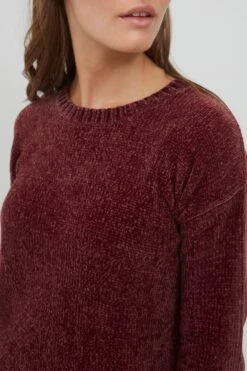 OXMO Basic Pullover Pullover Elvina Frauen Weinrot -OXMO Verkaufs-Shop 7e1b870598380a4c640ebd9e1a033dcf