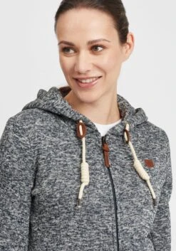 OXMO Sweatjacken Strickfleecejacke Thory Frauen Grau -OXMO Verkaufs-Shop 7eb62038c2784f2a647ca2aafc1e8dce