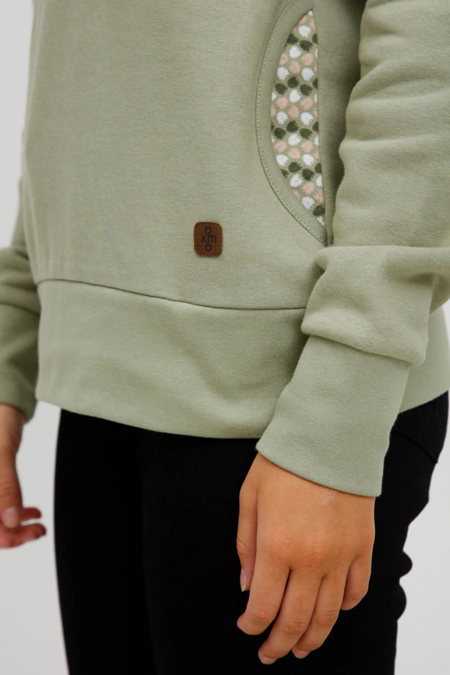 OXMO Pullover Kapuzenpullover ULRIKA Frauen Grün 5 OXMO Pullover Kapuzenpullover ULRIKA Frauen Grün – Bild 5