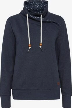 OXMO Rollkragenpullover Kapuzenpullover UDINE Frauen Dunkelblau