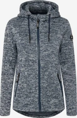 OXMO Outdoorjacken Fleecejacke Kajsa Frauen Schwarz