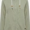 OXMO Sweatjacken Kapuzensweatjacke ULLA Frauen Grün
