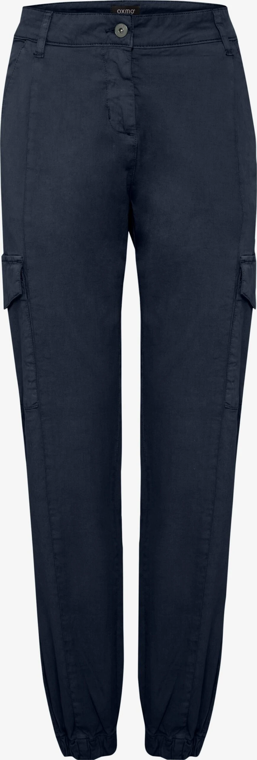 OXMO Cargohosen Tapered Cargohose Frauen Blaumeliert 1 OXMO Cargohosen Tapered Cargohose Frauen Blaumeliert