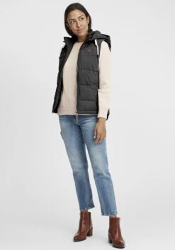 OXMO Westen Kurzweste Lew Frauen Schwarz -OXMO Verkaufs-Shop 841b6ac5f902c9329d54a07b43886433