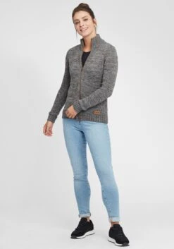 OXMO Strickjacken Strickjacke Phenix Frauen Grau -OXMO Verkaufs-Shop 859278465491b6c4a3c8520c7981a4a7