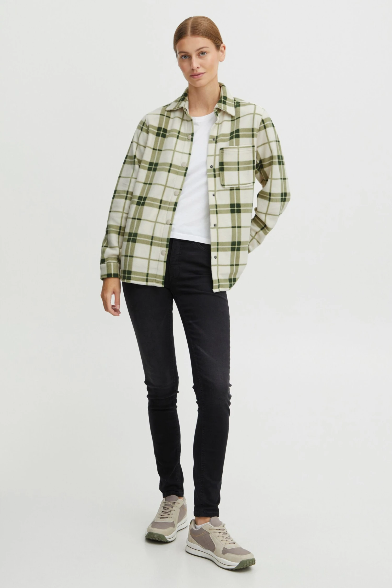 OXMO Übergangsjacken Übergangsjacke Chia Frauen Grün 4 OXMO Übergangsjacken Übergangsjacke Chia Frauen Grün – Bild 4