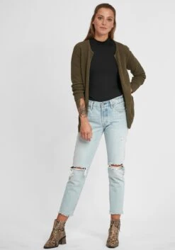 OXMO Strickjacken Strickjacke Hilda Frauen Grün -OXMO Verkaufs-Shop 8745a02e88e0d98984dc7c381747ac40